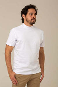 Camiseta Egípcio Branca - Gola Alta