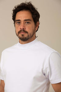 Camiseta Egípcio Branca - Gola Alta