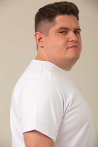 Camiseta Egípcio Branca - Gola Careca