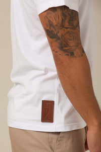 Camiseta Pima Branca - Gola Careca