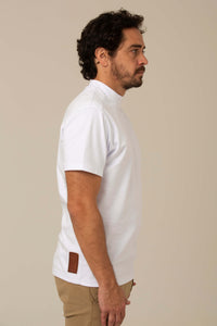 Camiseta Egípcio Branca - Gola Alta