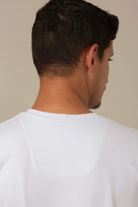 Camiseta Egípcio Branca - Gola Careca