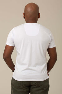 Camiseta Pima Branca - Gola Careca