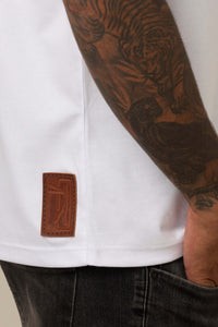 Camiseta Egípcio Branca - Gola Alta
